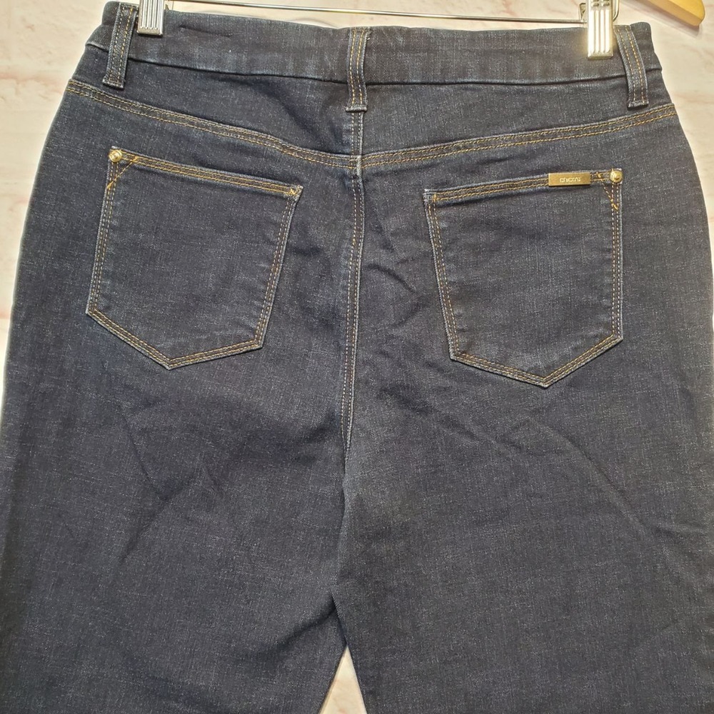 Chicos So Slimming Girlfriend Slim Leg Ankle Jeans Dark Wash Stretch Womens 4/SM - Picture 7 of 15